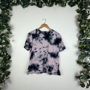 Dickies Tie Dye Graphic Short Sleeve Shirt Pink Black Women’s Size M